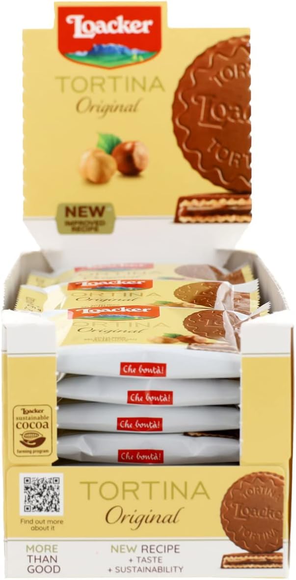 Thumbnail 2 de Loacker Tortine Gran Pasticceria Original – cuore di crema nocciola tra cialde, rivestite di cioccolato al latte (24 tortine monoporzione)
