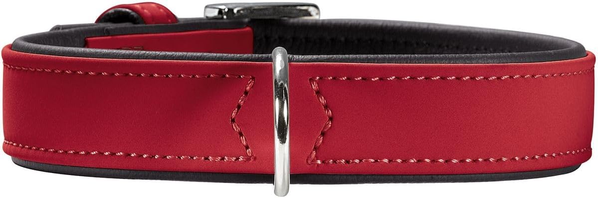 Detalle de HUNTER Hundehalsband SOFTIE − Nubukoptik aus Kunstleder, Made in Germany, Größe 50