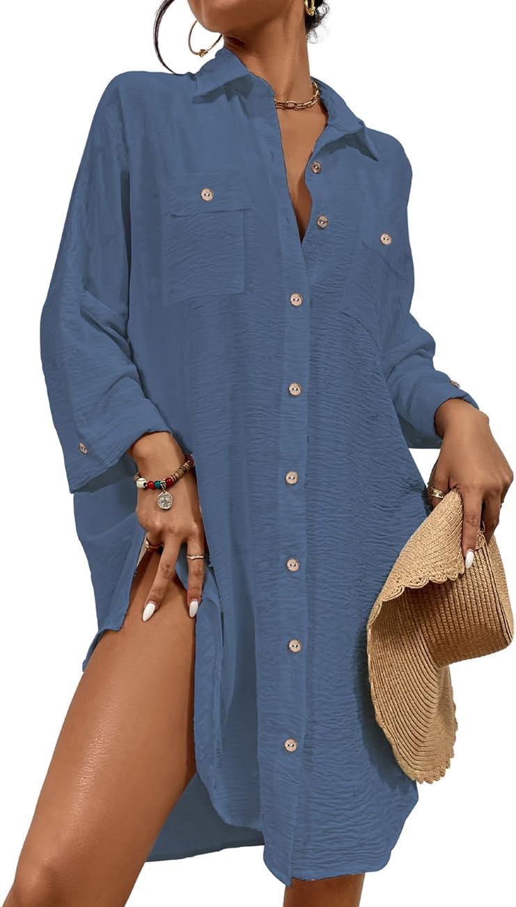 Detalle de Bsubseach Modern Swimsuit Cover-Up Blouse Tops