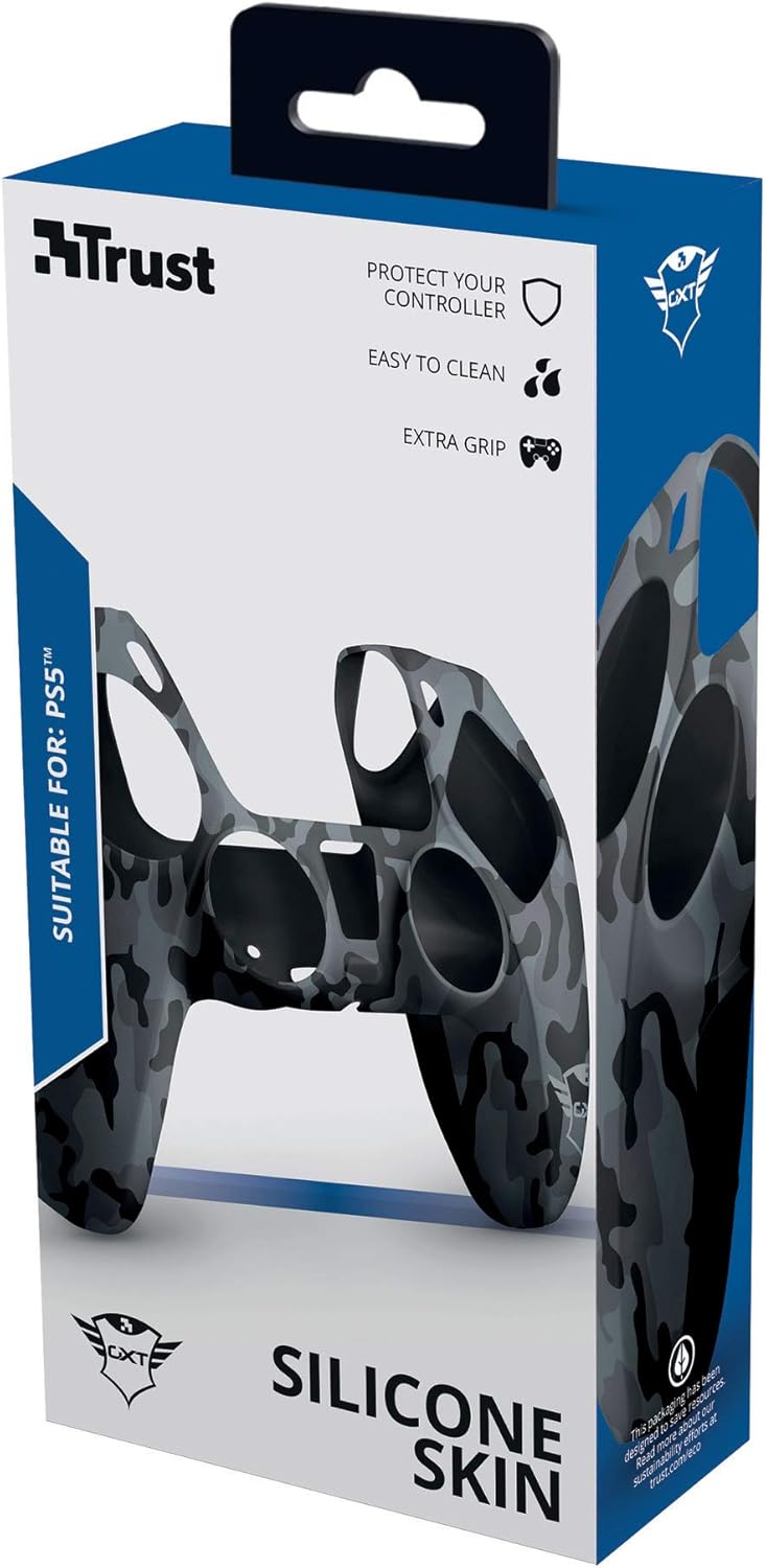 Thumbnail 5 de GXTrust GXT 748 coque en silicone antidérapante pour manette PS5 DualSense (camo noir)