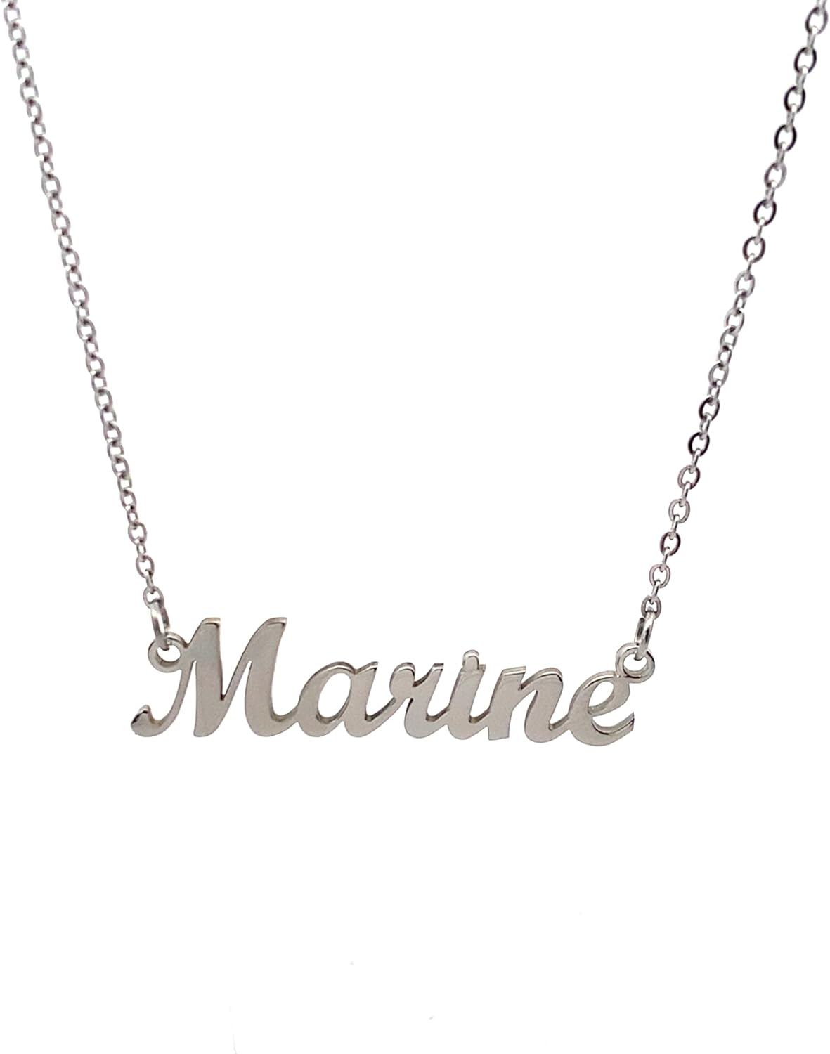 Detalle de 10:10 Collana Donna Nome Personalizzato in Acciaio Inox Anallergico – Lunghezza Regolabile 40 cm + 5 cm