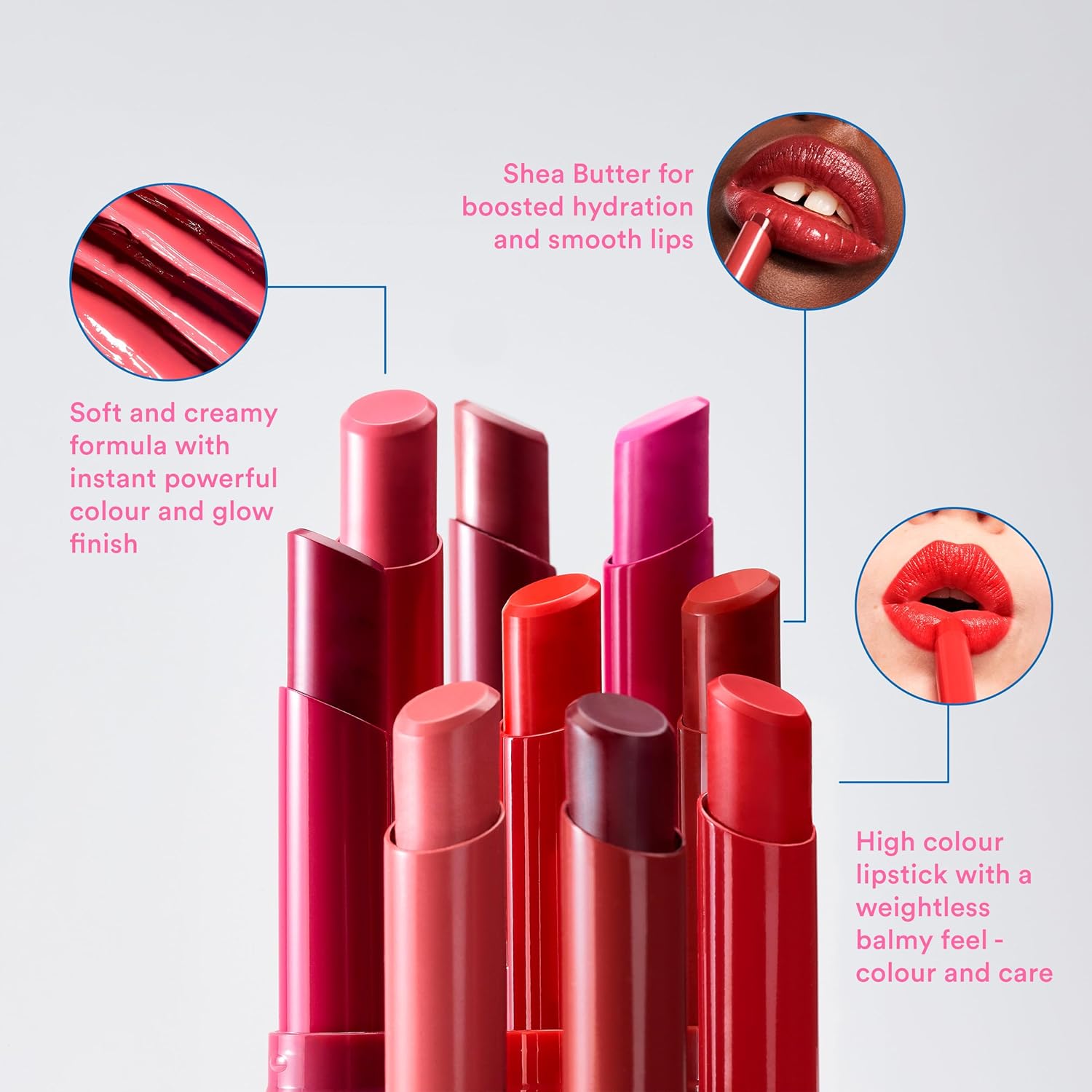 Thumbnail 2 de 3INA MAKEUP The Color Lip Glow 254 – Rosa scuro Nudo: rossetto-gloss modulabile e idratante