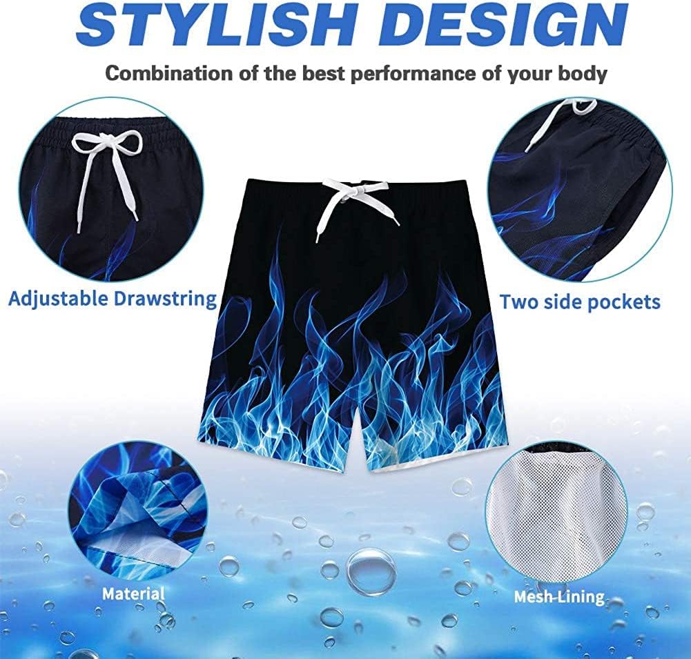 Thumbnail 4 de Kids4ever Boys Swimming Shorts: Funny Printed Quick-Dry Board Shorts (6-14 Years)
