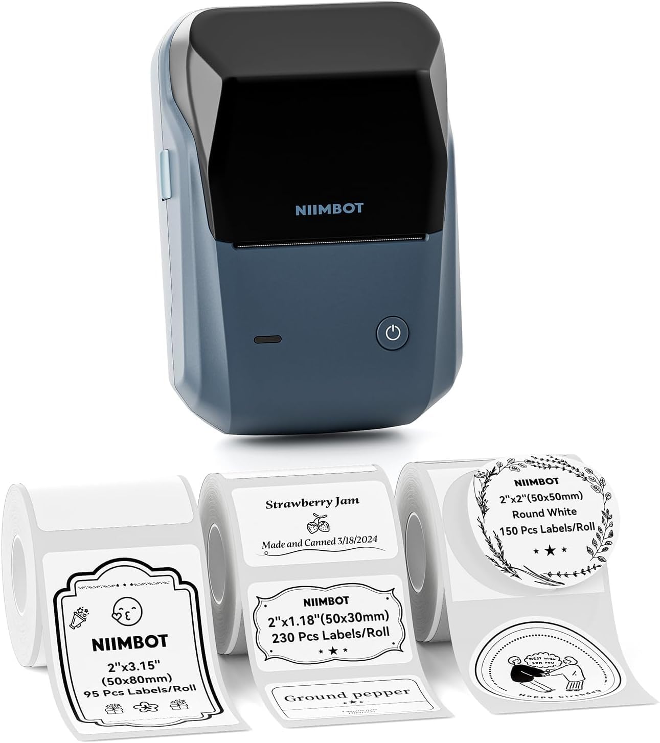 NIIMBOT B1 etichettatrice Bluetooth con 3 rotoli