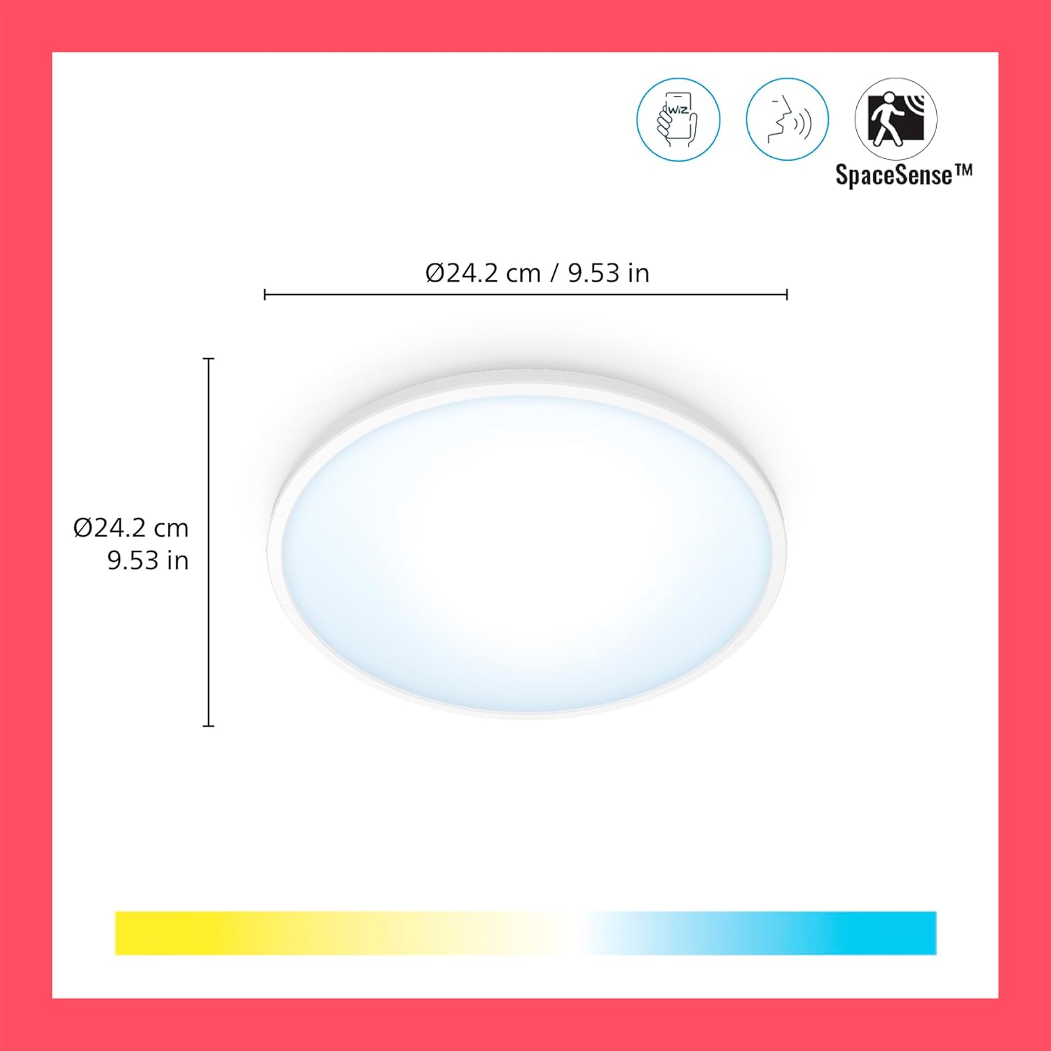 Detalle 2 de Philips Wiz Plafón LED 14W Blanco 1300 LM 250mm