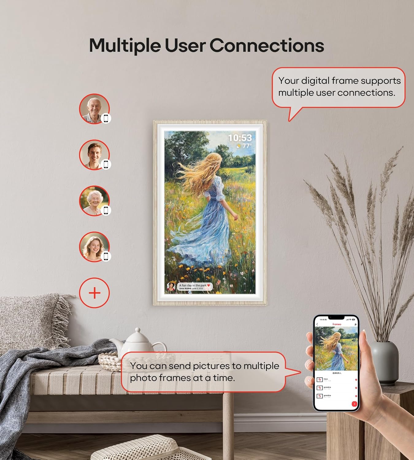 Thumbnail 6 de Frameo Digital Picture Frame 64GB