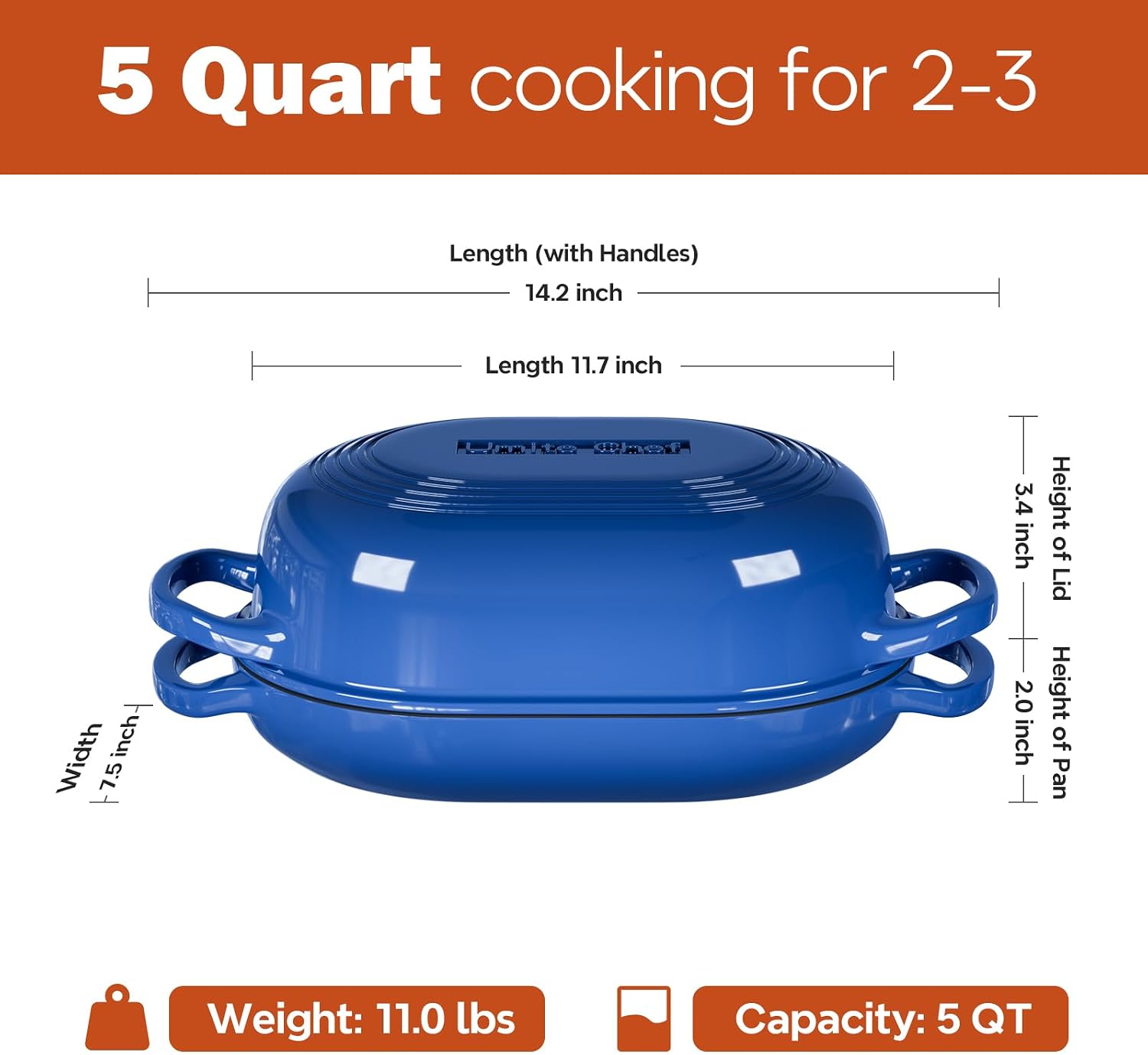 Thumbnail 3 de Enameled Cast Iron Dutch Oven Bread Kit 5QT