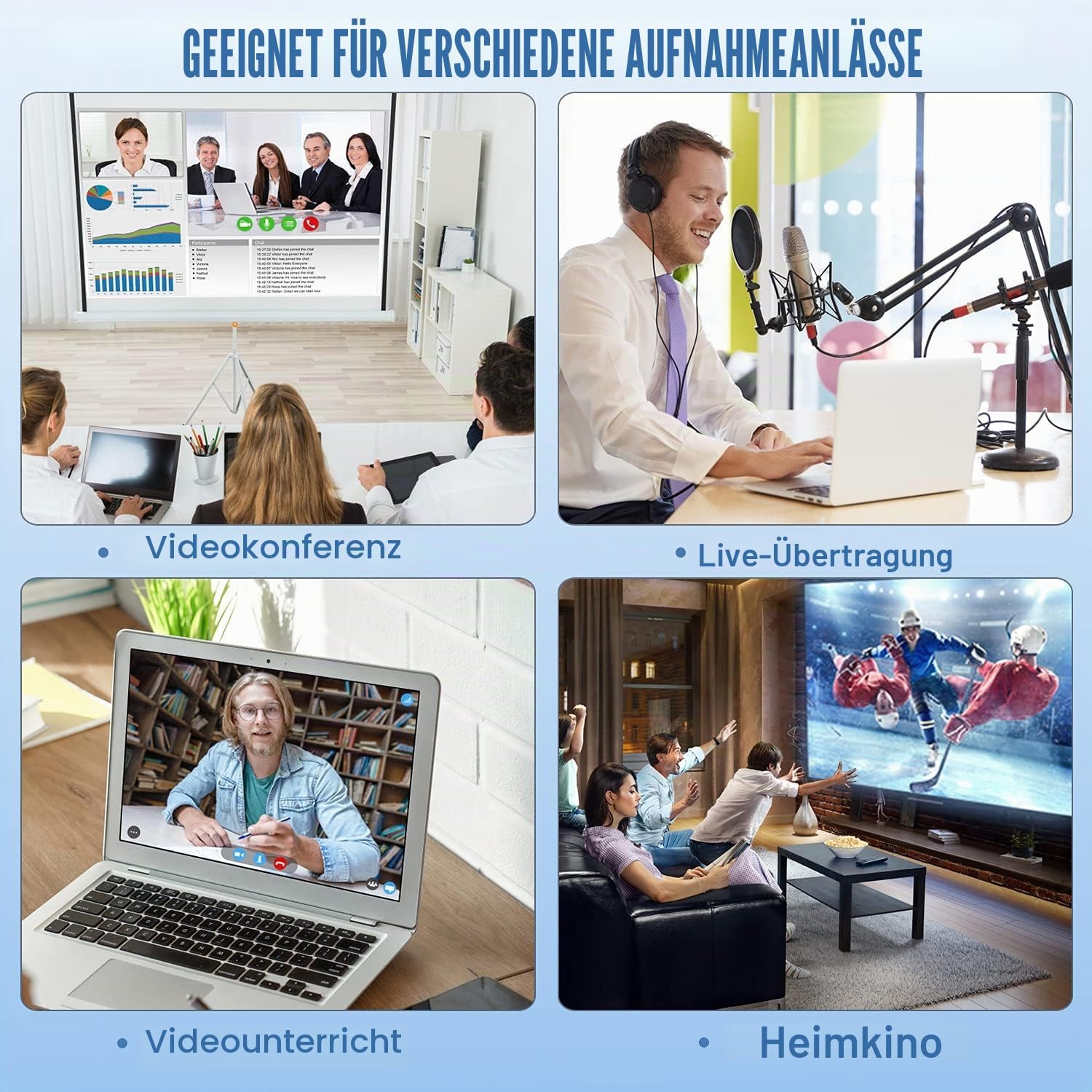 Detalle 2 de Guermok 4K USB 3.0 HDMI Capture Card mit USB‑C Anschluss – 1080P60 / 2K30