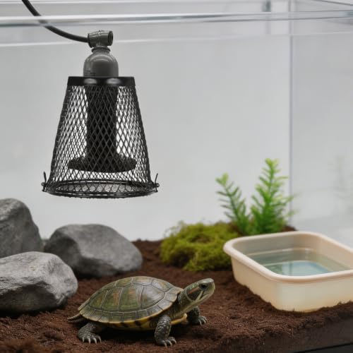 Thumbnail 2 de Operitacx Reptile Mesh Lamp Guard for Snake and Reptile Heating Lamp – Black Iron Mesh Cage