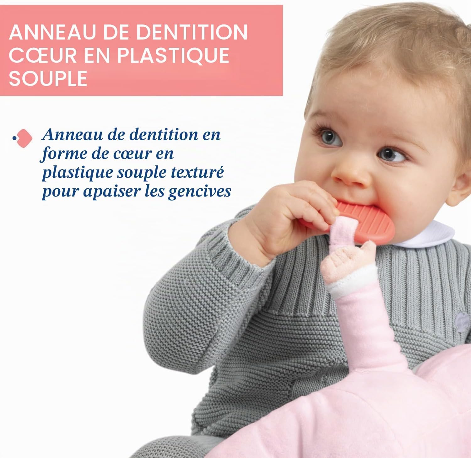 Thumbnail 4 de Chicco Ma Première Poupée, cœur Doux pour la Dentition — légère, lavable en machine dès 0 mois