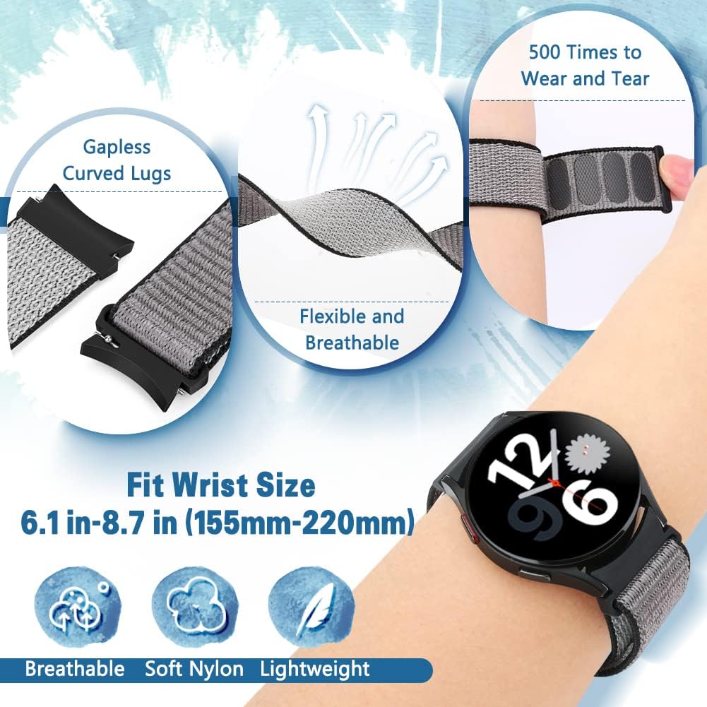 Thumbnail 3 de Runostrich Nylon Watch Strap (Sport Loop) replacement for Samsung Galaxy Watch 7/6/5/4 & FE