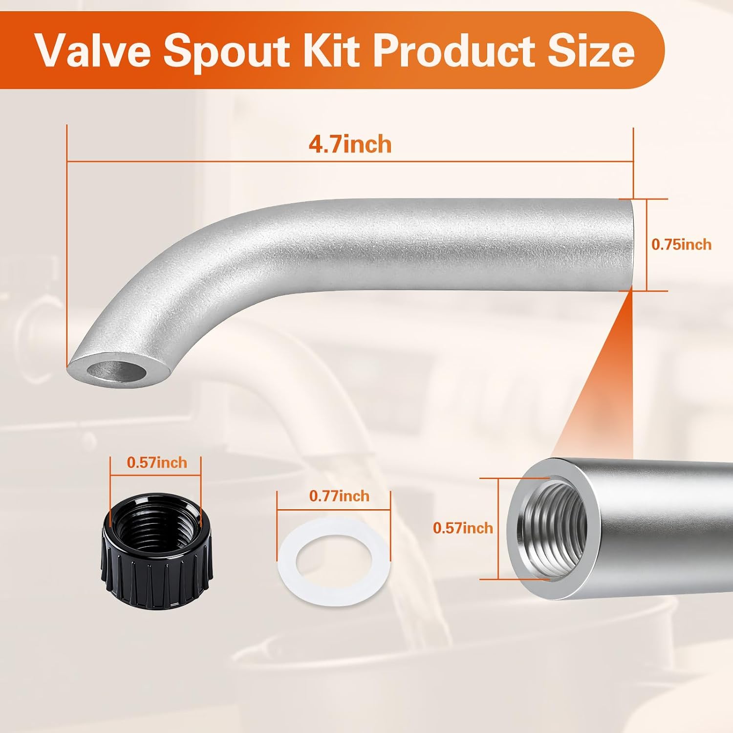 Thumbnail 3 de Valve Spout Kit for Masterbuilt Fryers, Heat-Resistant
