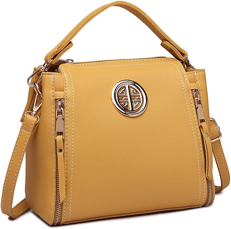 Thumbnail 5 de Miss Lulu Borsa da donna con impugnatura superiore – Borsa a tracolla in finta pelle, 23 x 11 x 22 cm