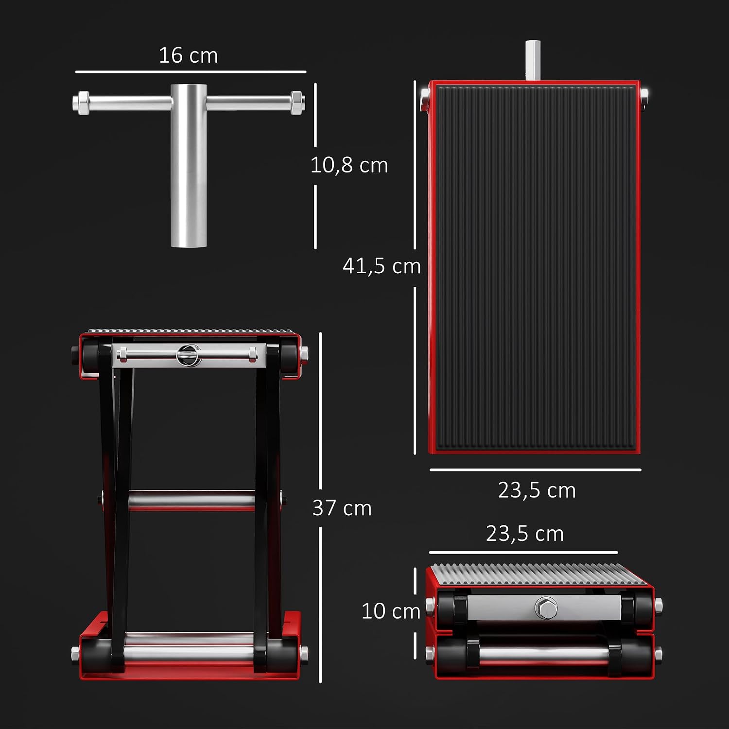 Thumbnail 6 de HOMCOM Lève Moto tout-terrain 10–37 cm