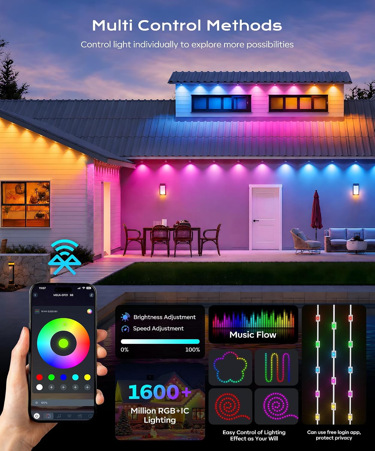Thumbnail 1 de Ecoeve permanent outdoor lights 99 ft