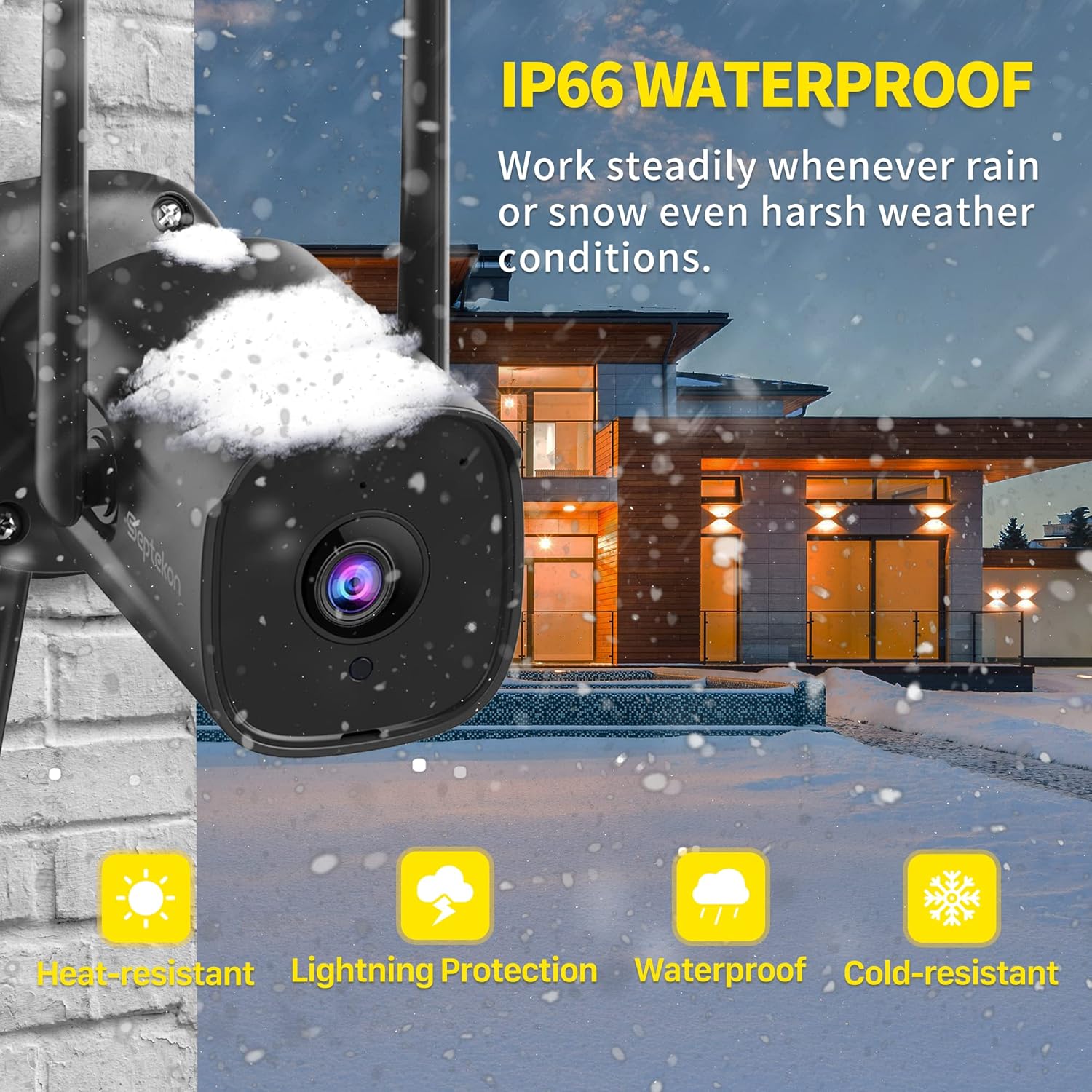 Thumbnail 4 de Septekon P30i 2K outdoor security camera