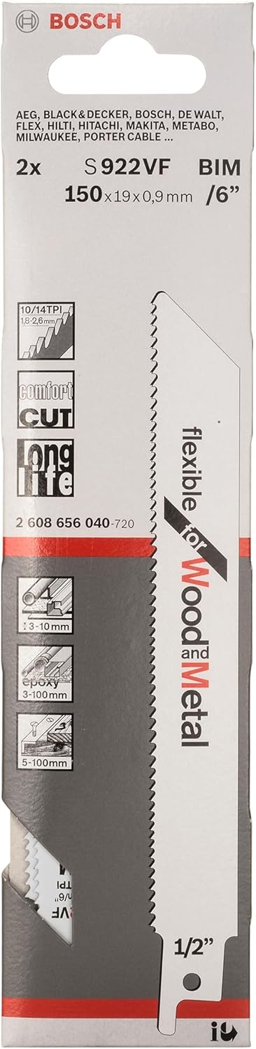 Detalle 2 de Lame de scie Bosch 2x S 922 VF 150 mm ⚙