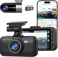Detalle de Miofive 4K Dash Cam 64GB dual‑camera