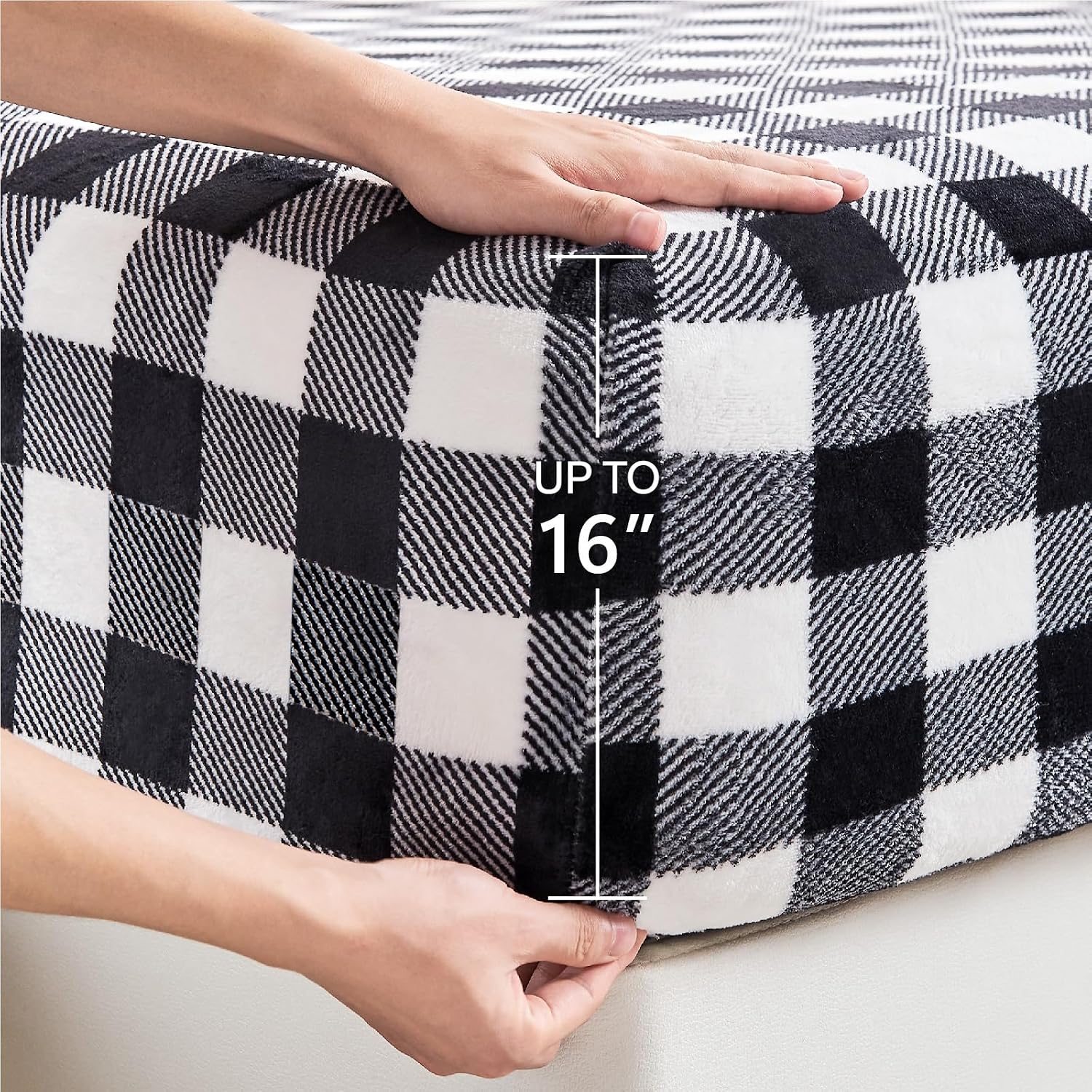 Detalle 2 de BEDELITE Fleece Sheet Set Queen Size