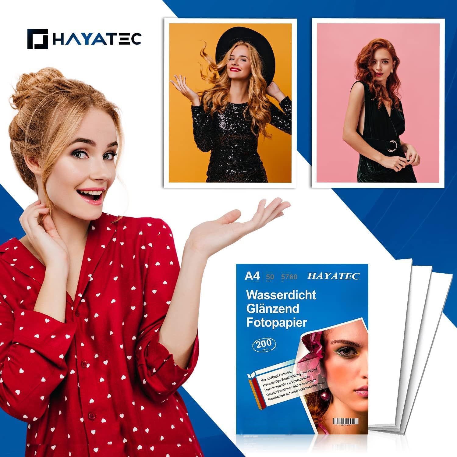 Thumbnail 3 de Fotopapier A4 glänzend 200 g/m² 50 Blatt