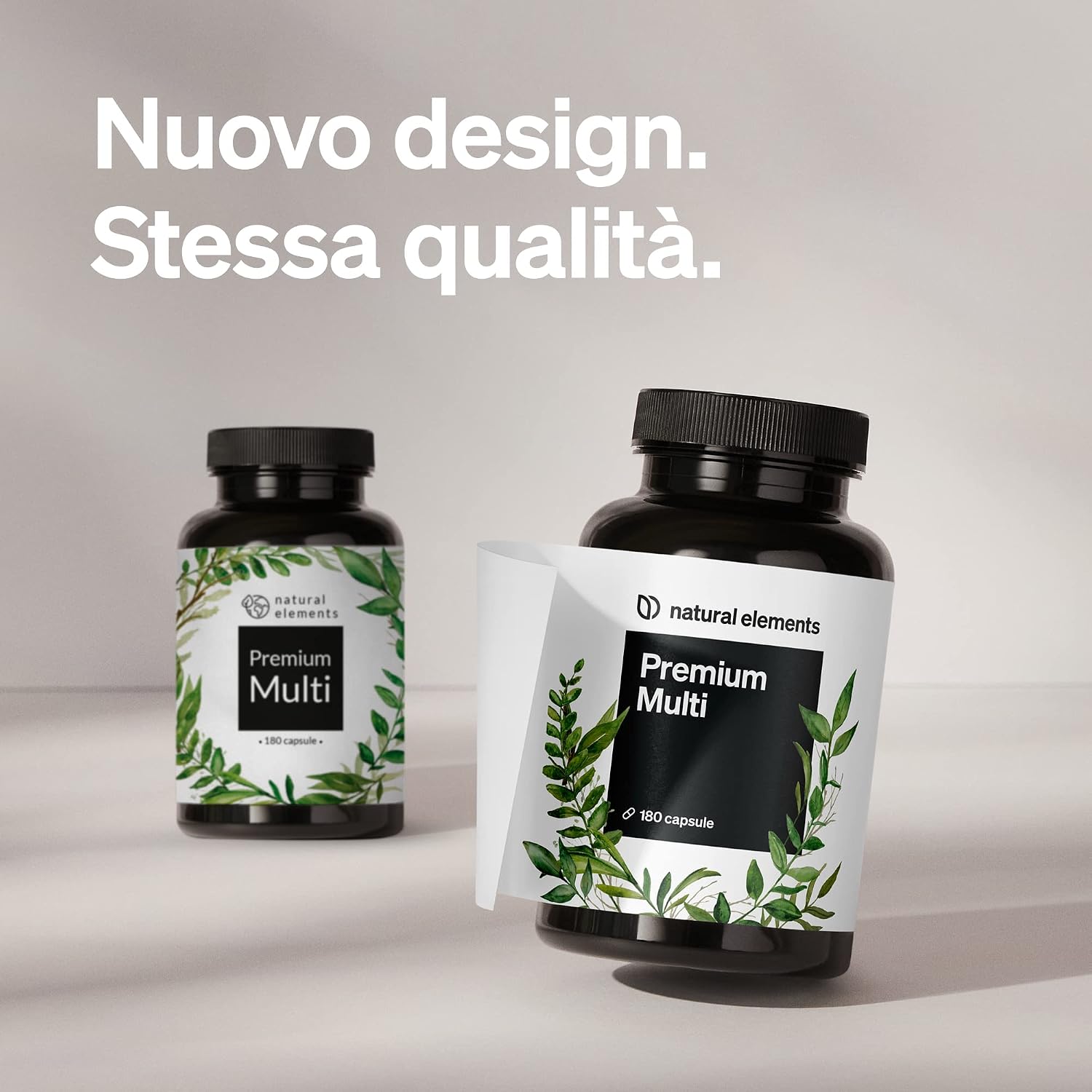 Detalle 2 de Natural Elements Premium Multi: multivitaminico ad alto dosaggio con 180 capsule