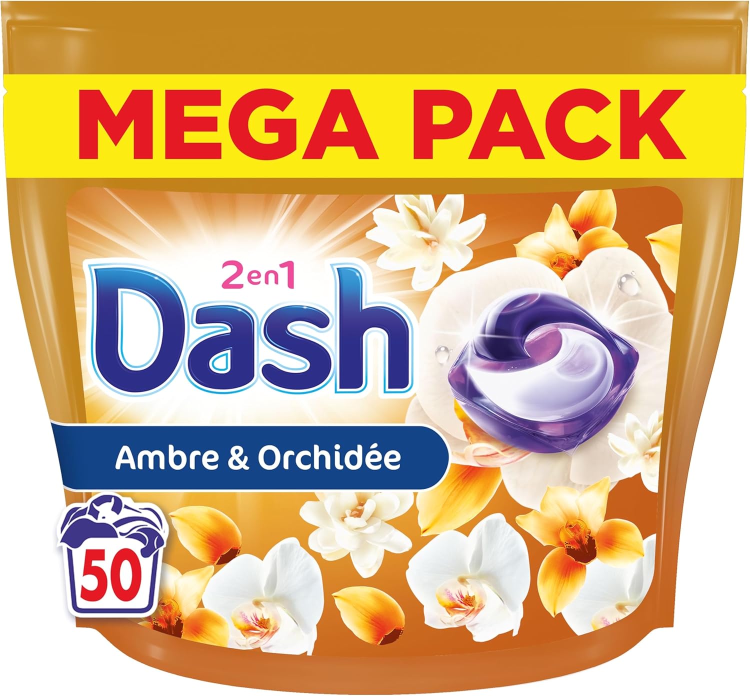 Detalle 2 de Dash 2-en-1 PODS 50 lavages Ambre