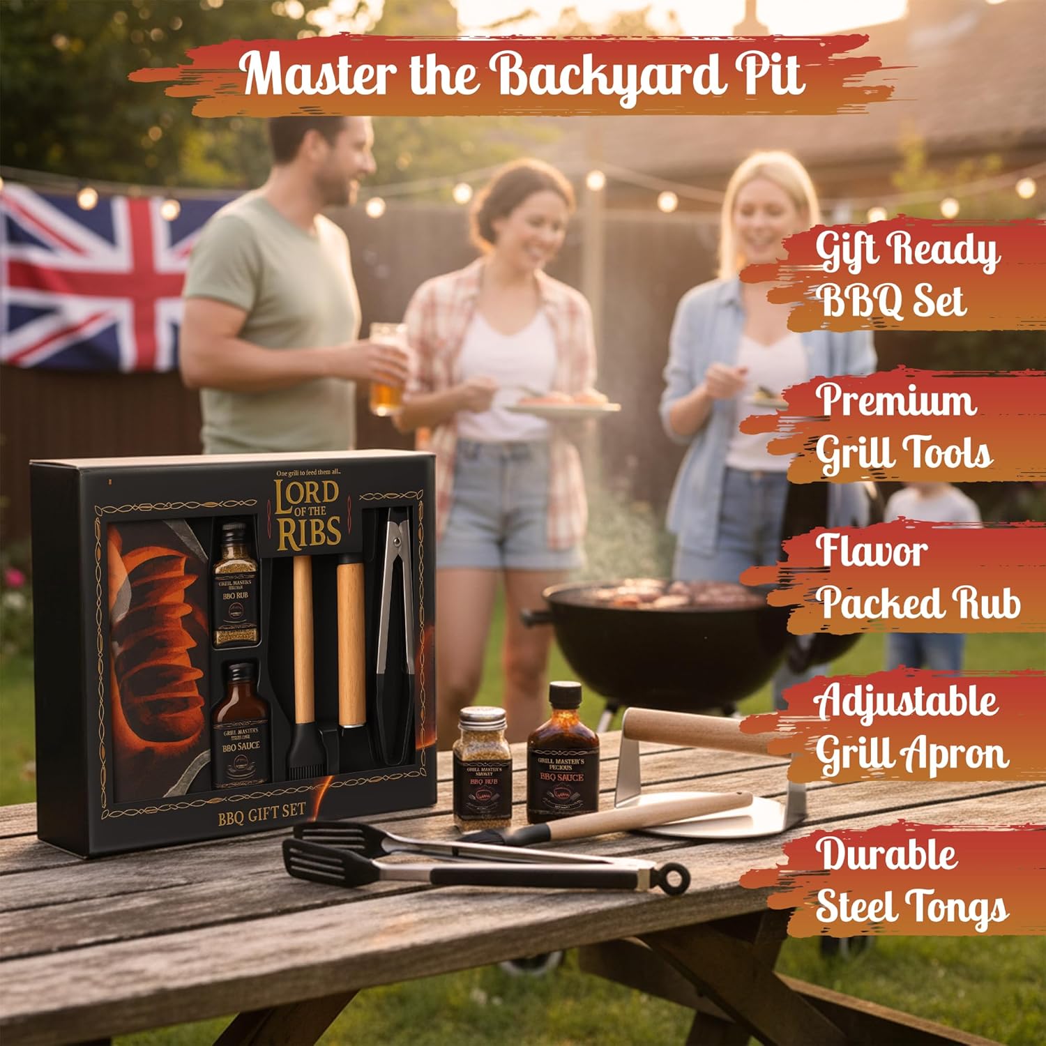 Detalle de Topline Lord of the Ribs BBQ Gift Set – Grill gift 1