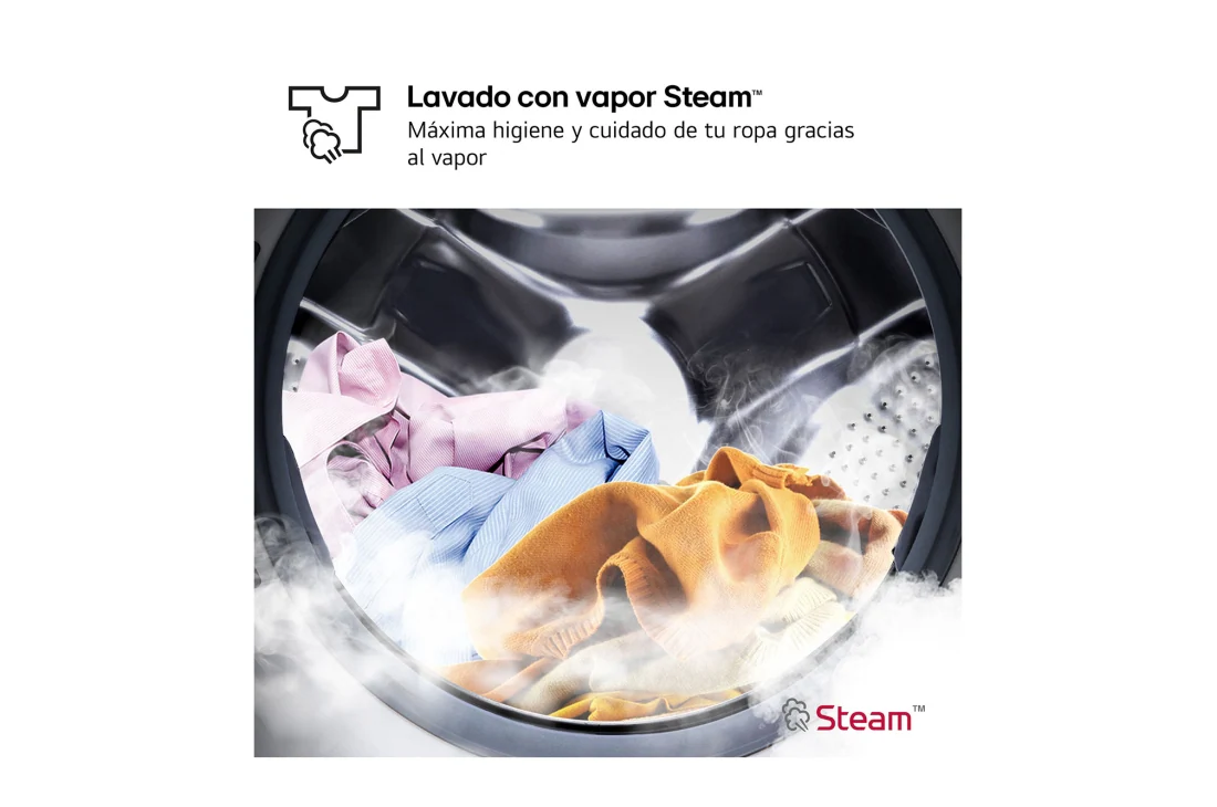 Thumbnail 2 de F4X1009NWB Lavadora 9 kg 1.400 rpm, A, vapor