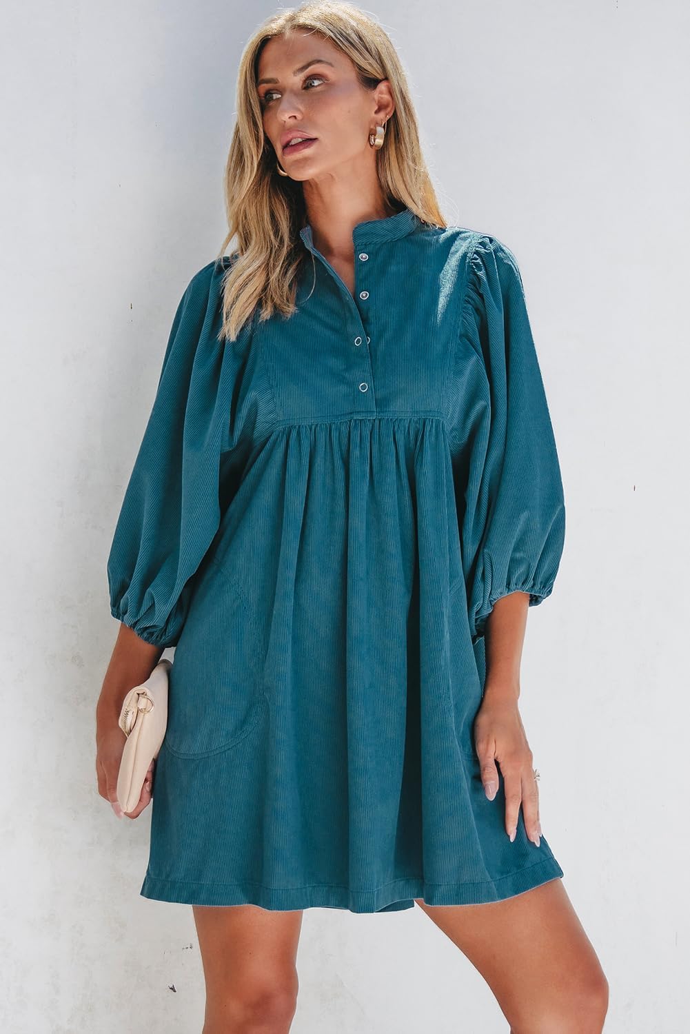 Detalle 2 de Opemiby Corduroy Mini Dress