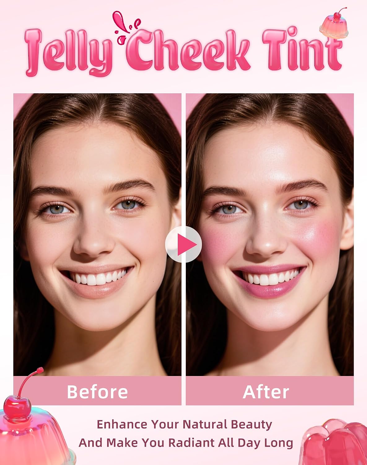 Detalle 1 de KIMUSE Jelly Cheek & Lip Tint Mauve Rose