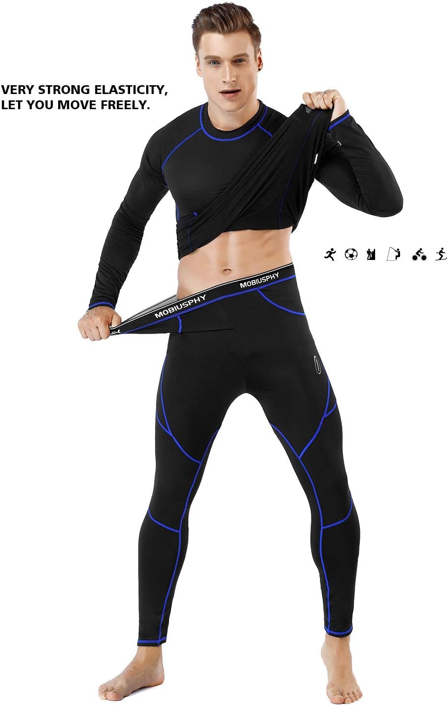 Detalle 2 de MOBIUSPHY Thermounterwäsche Herren Thermo-Set