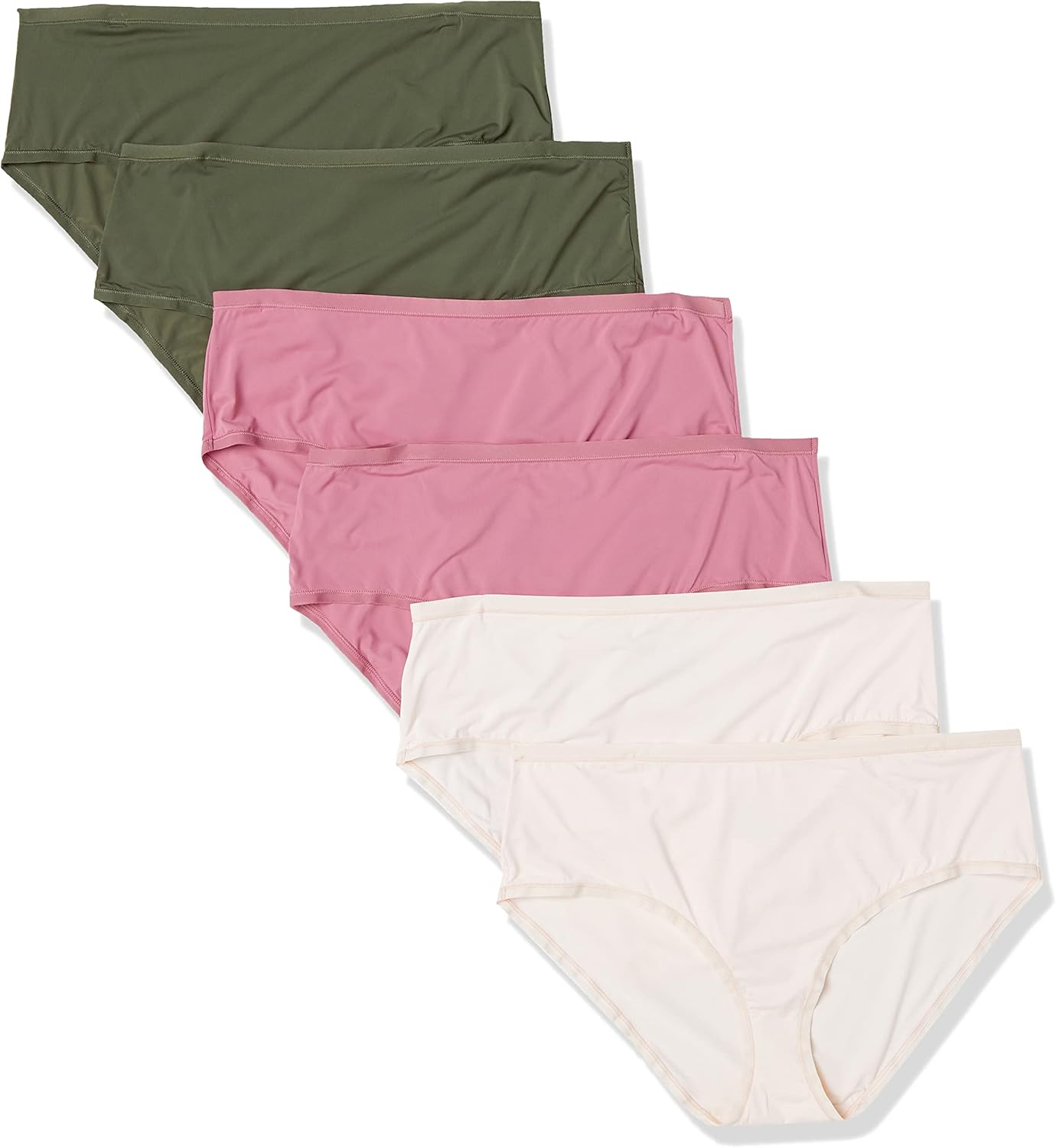 Thumbnail 4 de Amazon Essentials Women’s Mid Rise Underwear (Pack of 6) – Soft microfibre midi briefs (plus sizes available)