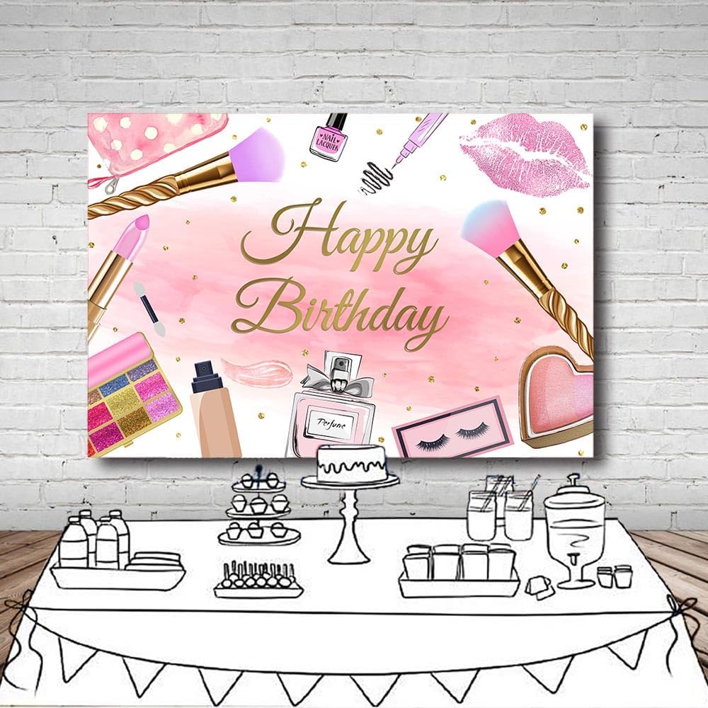 Thumbnail 4 de MEHOFOND 7x5ft girl birthday background banner (2.1 x 1.5m) for cake smash, party photos and studio use