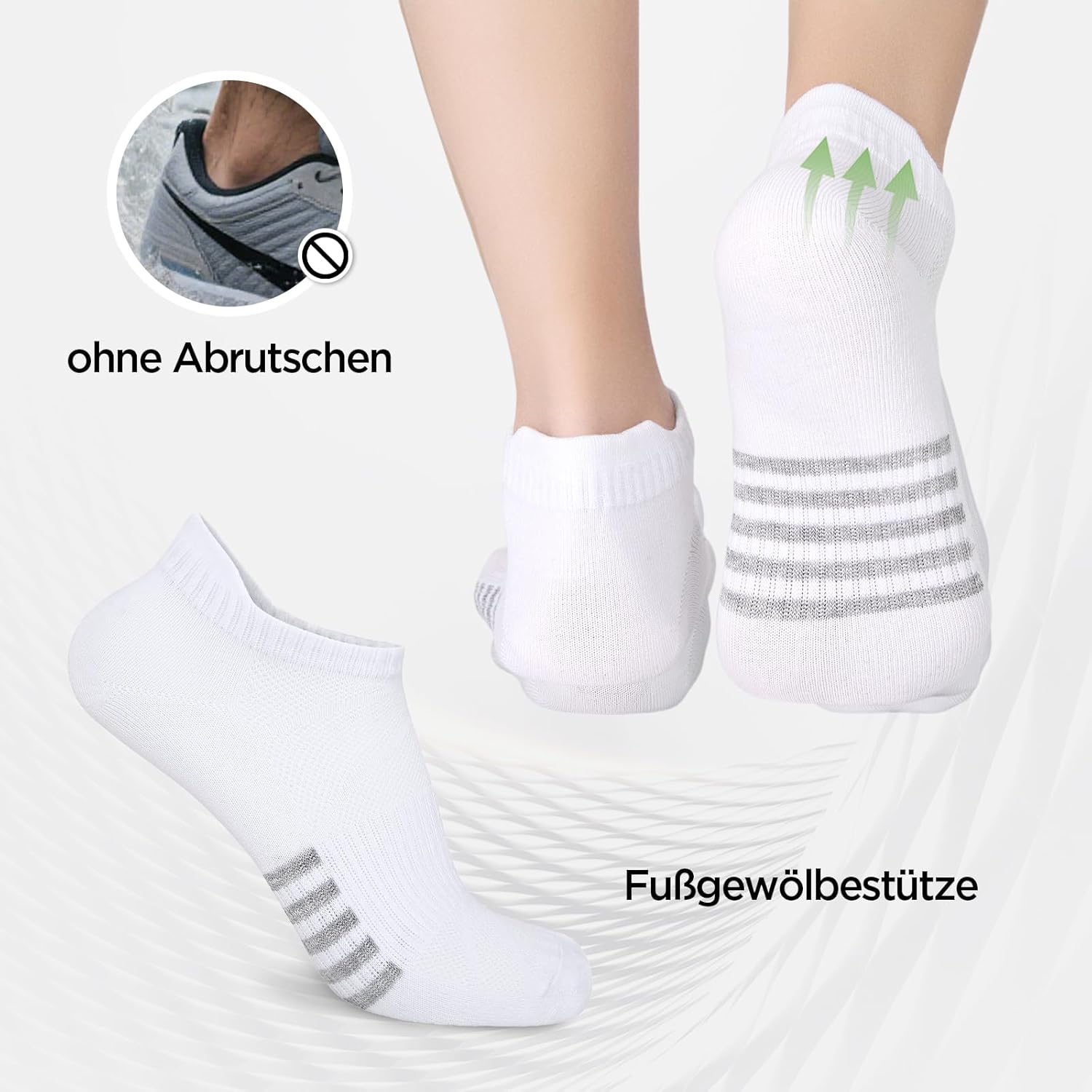 Thumbnail 2 de Briyat Calzini donna in bambù – 6 paia corti traspiranti senza elastico