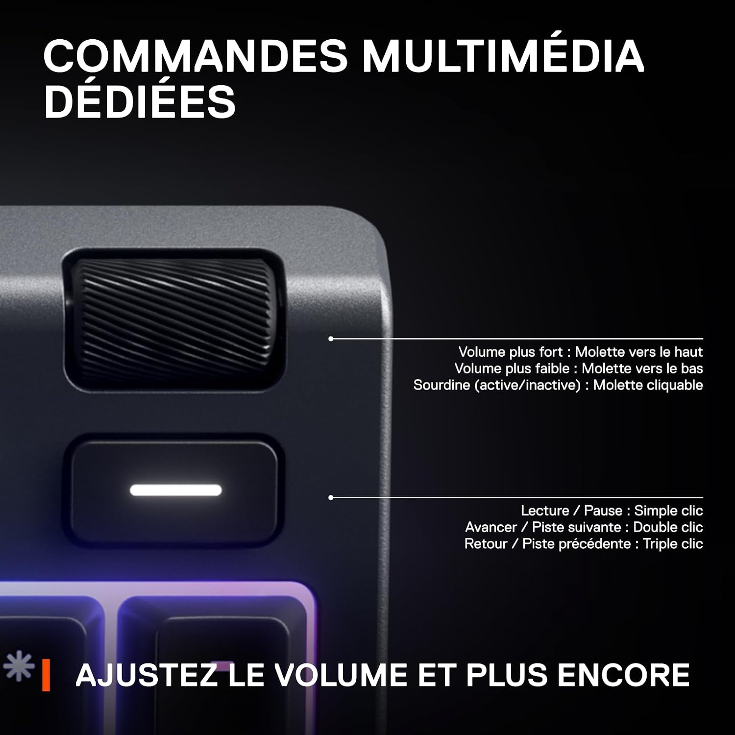 Thumbnail 5 de SteelSeries Apex 3 Clavier de Gaming AZERTY