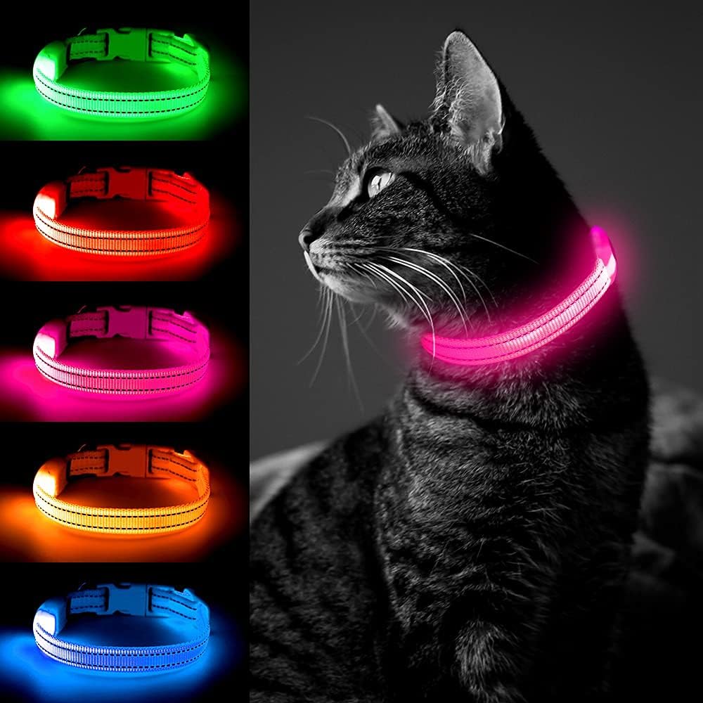 Detalle 2 de YFbrite LED Cat Collar USB rechargeable 1 LED