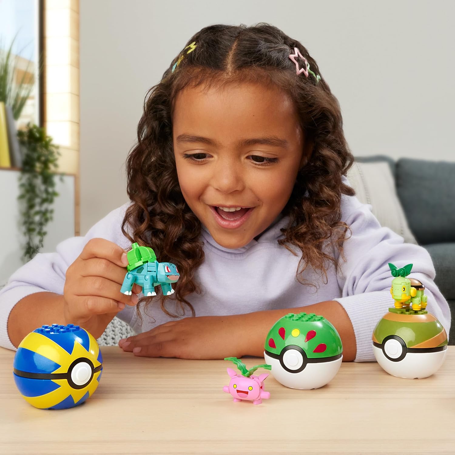 Detalle de MEGA Pokémon Pack Plant 🌱 Bulbasaur, Turtwig, Hoppip, Oddish