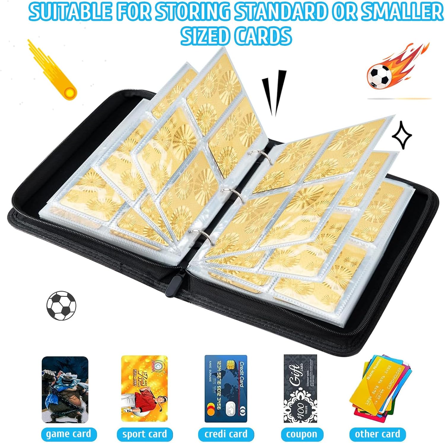 Thumbnail 4 de Sammelkarten Album 50 Seiten für 400 Karten 📚