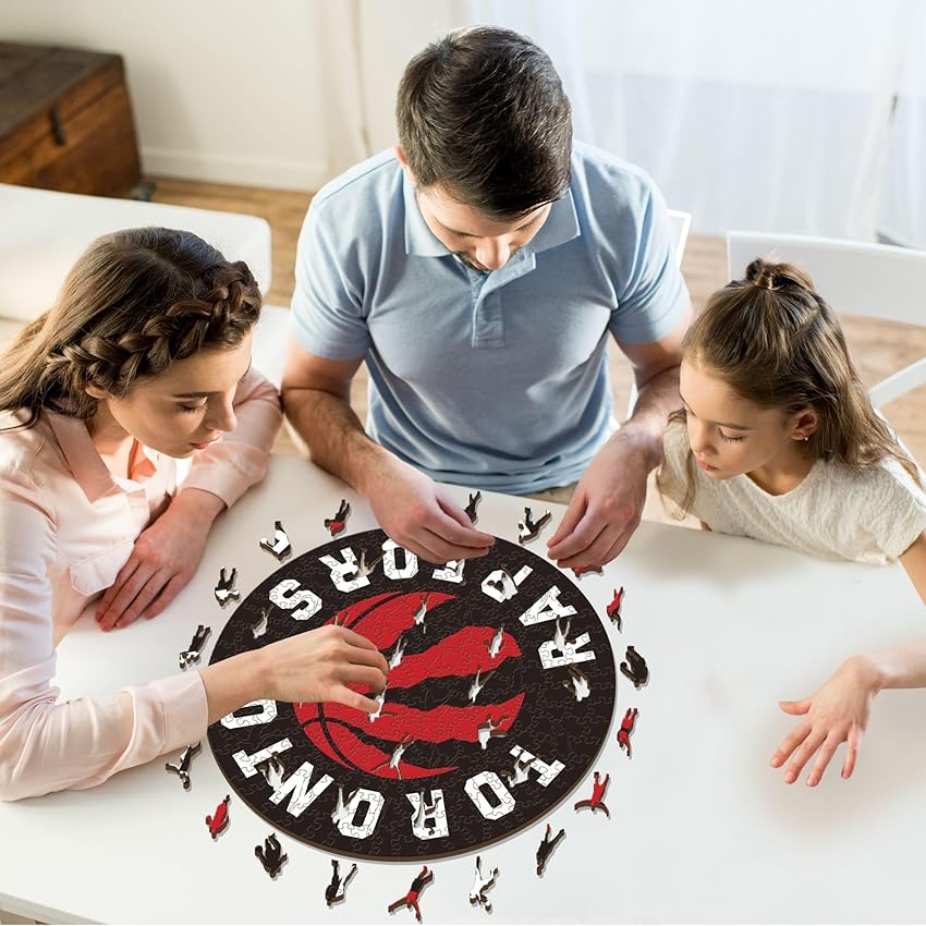 Detalle 2 de Iconic Puzzles TorontoRaptors-M puzzle madera 270 piezas 🧩