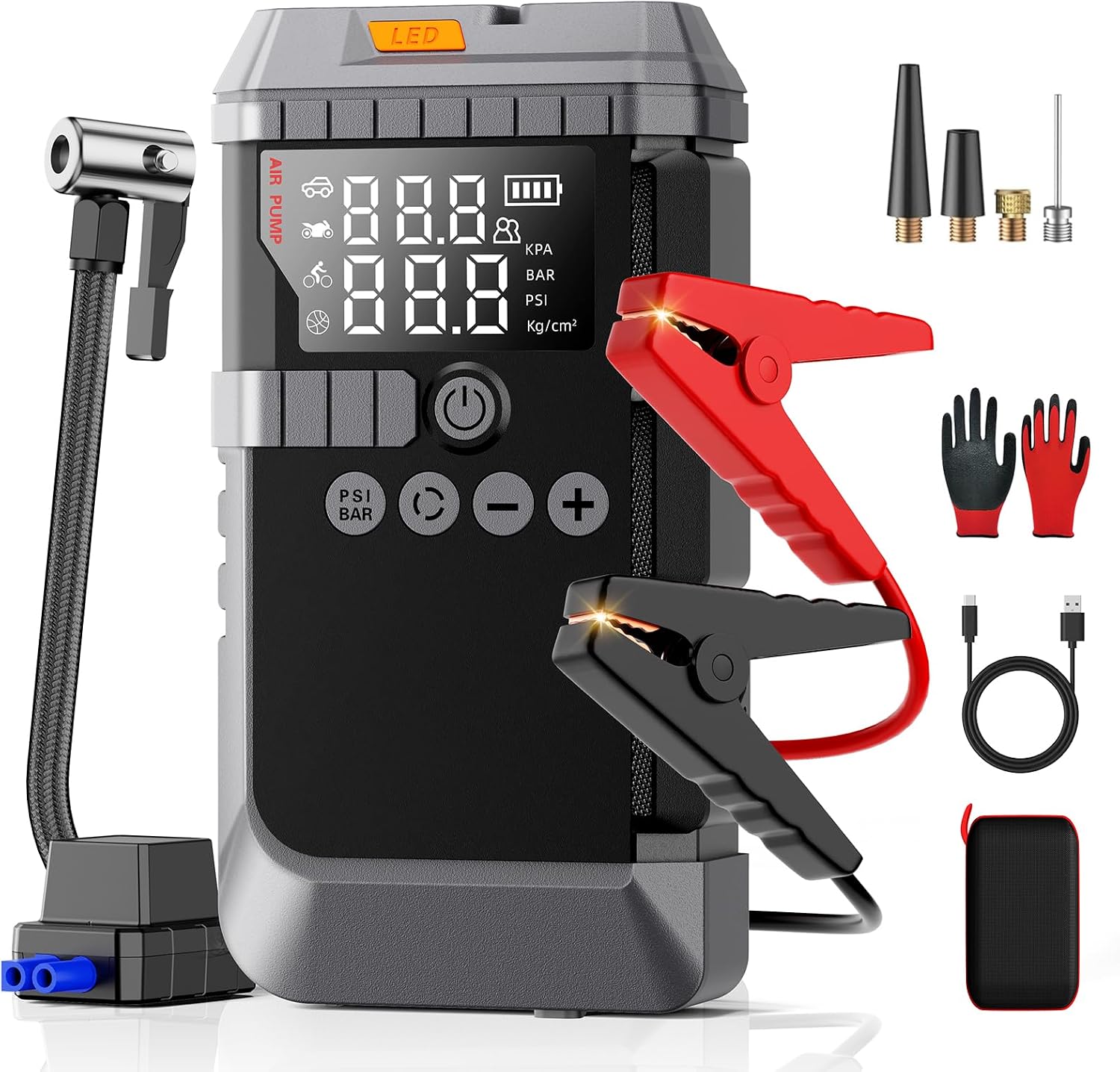 Detalle de Carzip Jump Starter with Air Compressor CYD21