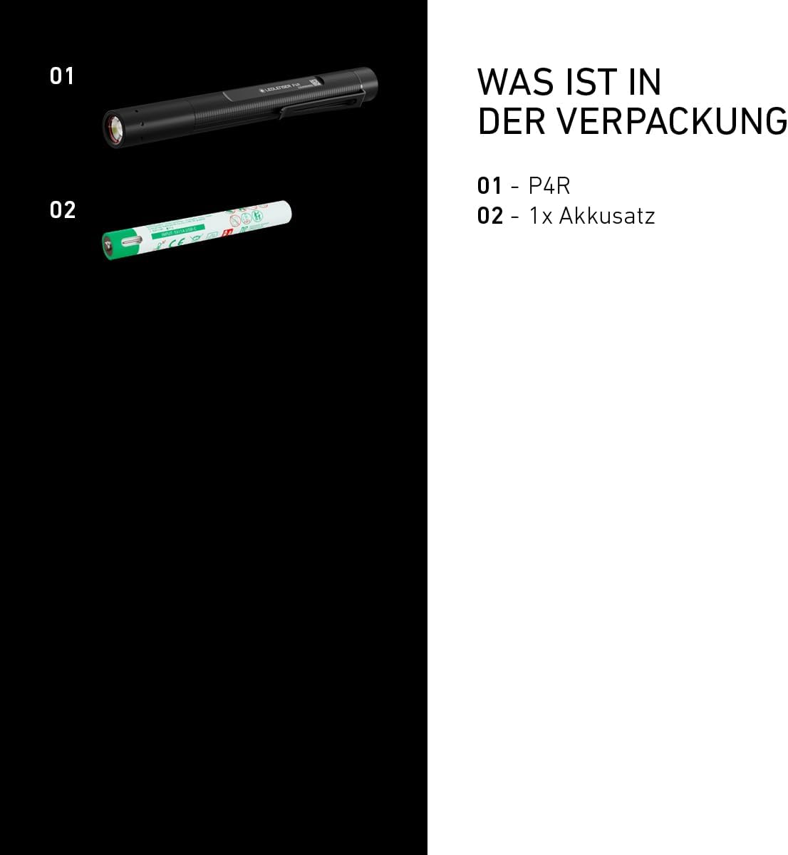 Thumbnail 5 de Ledlenser P4R LED wiederaufladbare Taschenlampe – kompakte, fokussierbare Leuchte für Werkstatt und Klinik