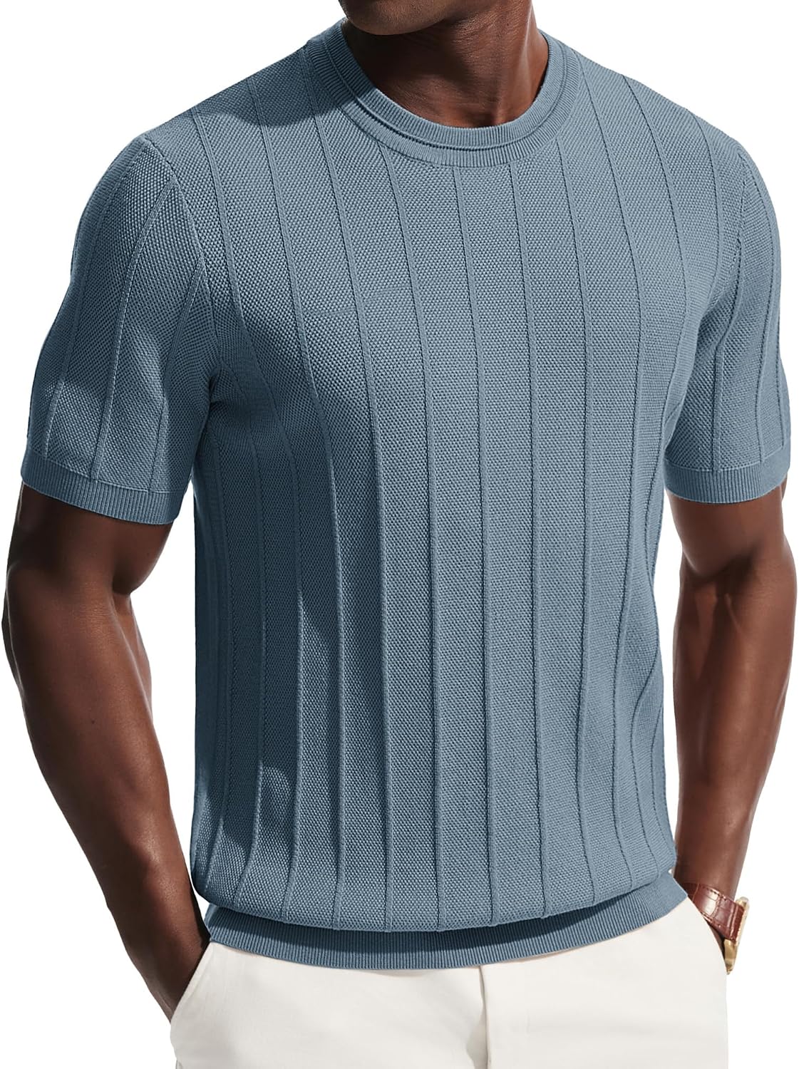 Thumbnail 6 de PJ PAUL JONES T Shirt Rundhals Strick