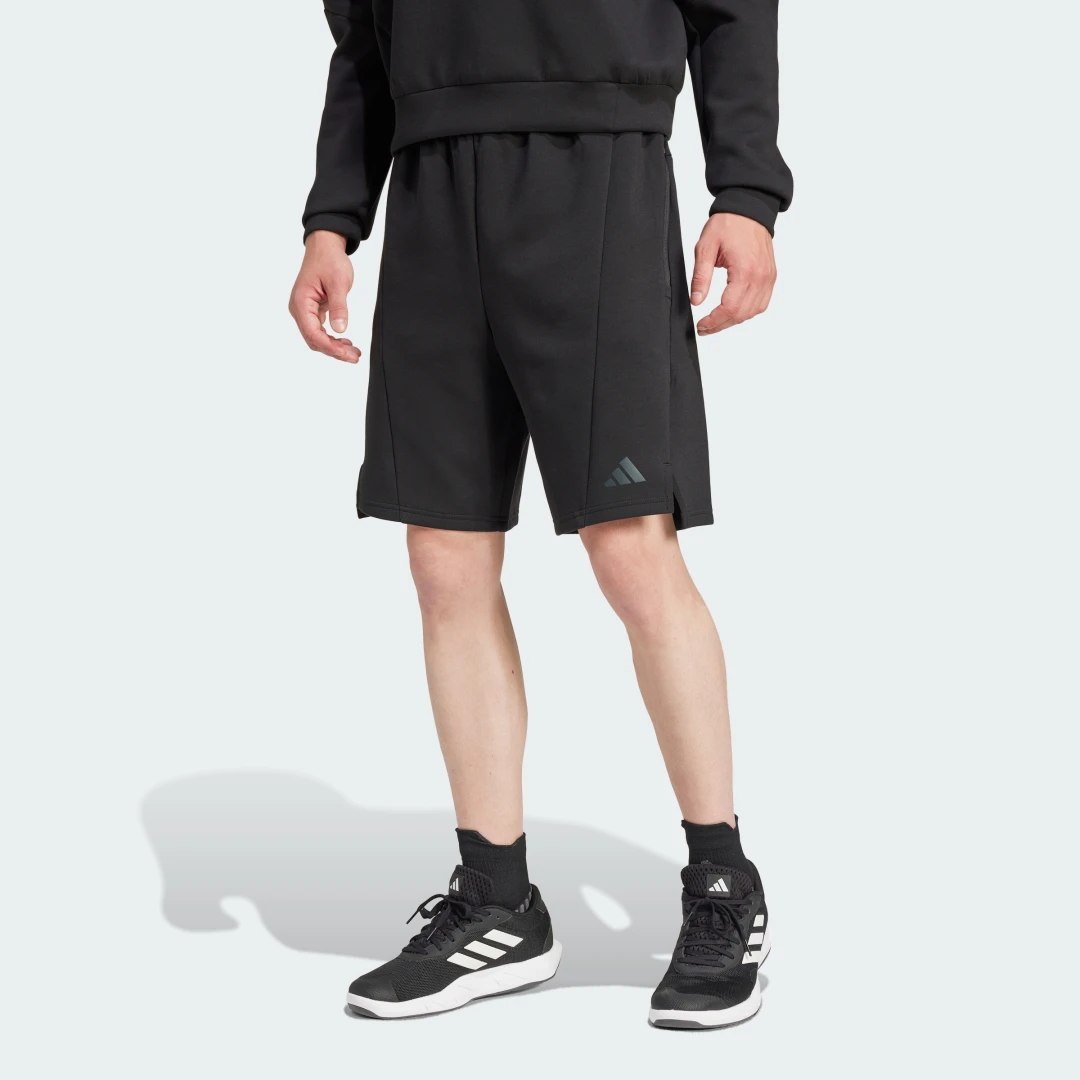 Detalle de Pantalón corto Adidas Designed for Training Knit – rendimiento cómodo para entrenos intensos
