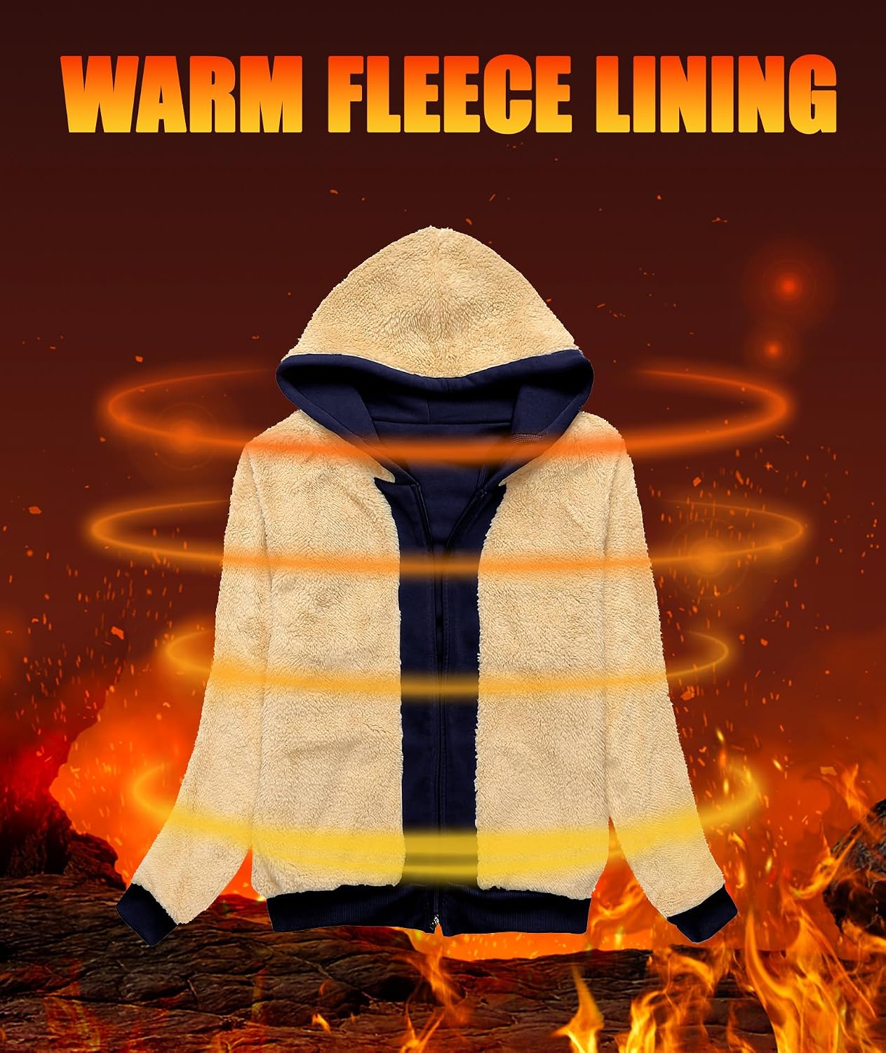 Detalle de GEEK LIGHTING Women's Sherpa-Lined Hoodie