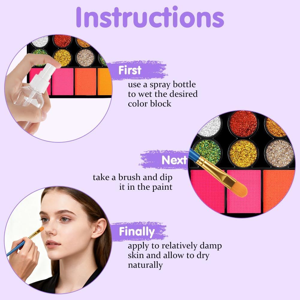 Thumbnail 4 de LOPHE Truccabimbi Kit: 42 Colori Anallergici, 10 Pennelli – Trucco viso per bambini