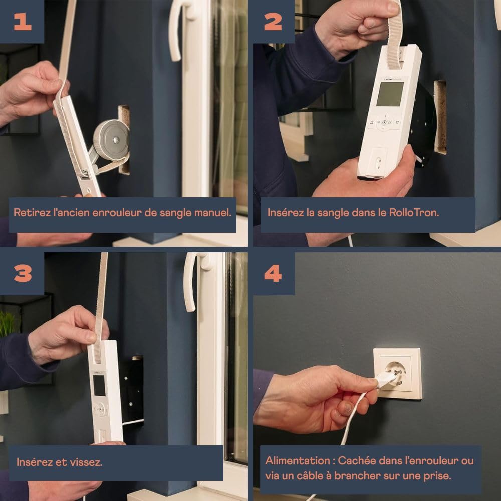 Thumbnail 3 de Home Pilot - Enrouleur de sangle encastrable Premium pour volet roulant à sangle (10172345)
