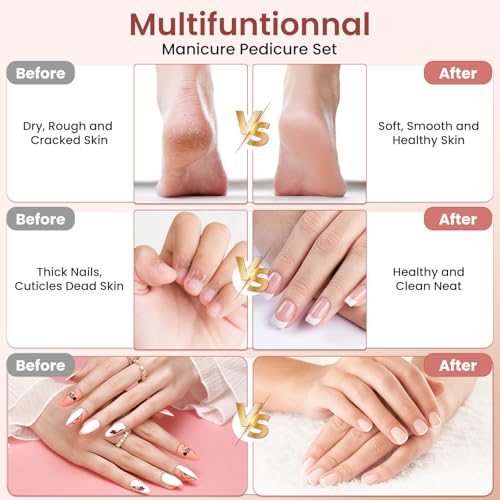 Detalle 1 de Torno para Uñas Profesional Recargable con Luz LED 💅