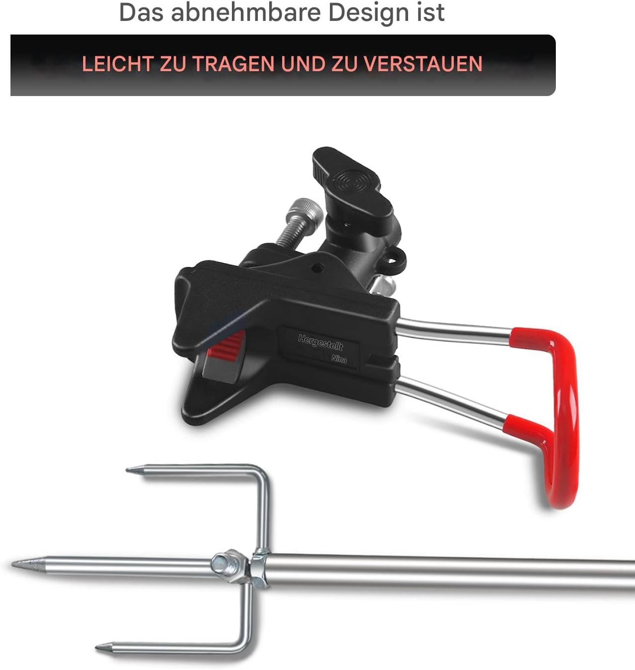 Thumbnail 3 de Leeko Rutenhalter Edelstahl, 2er-Set für Angeln