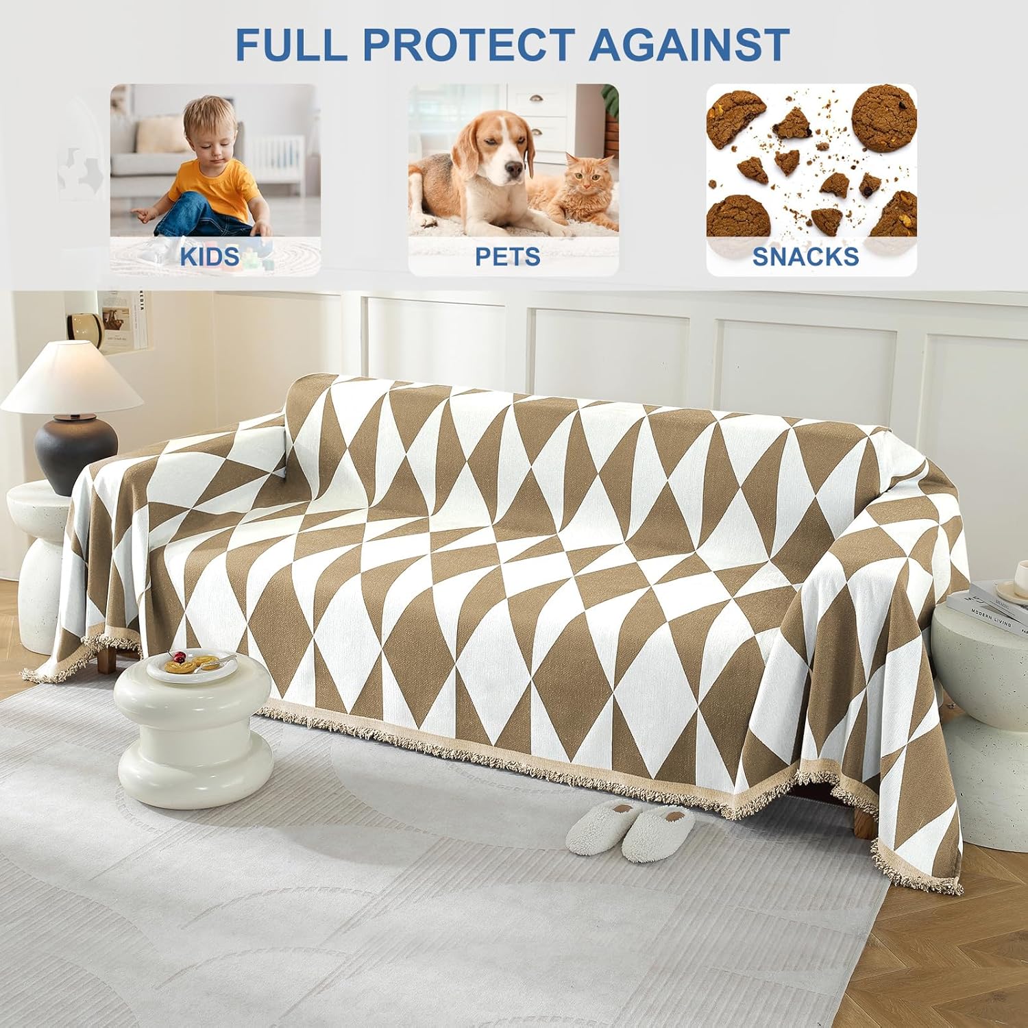 Thumbnail 4 de Ystyle Telo Copridivano 4 Posti 180x380 cm – Copridivano Universale 4 Stagioni in 100% Poliestere