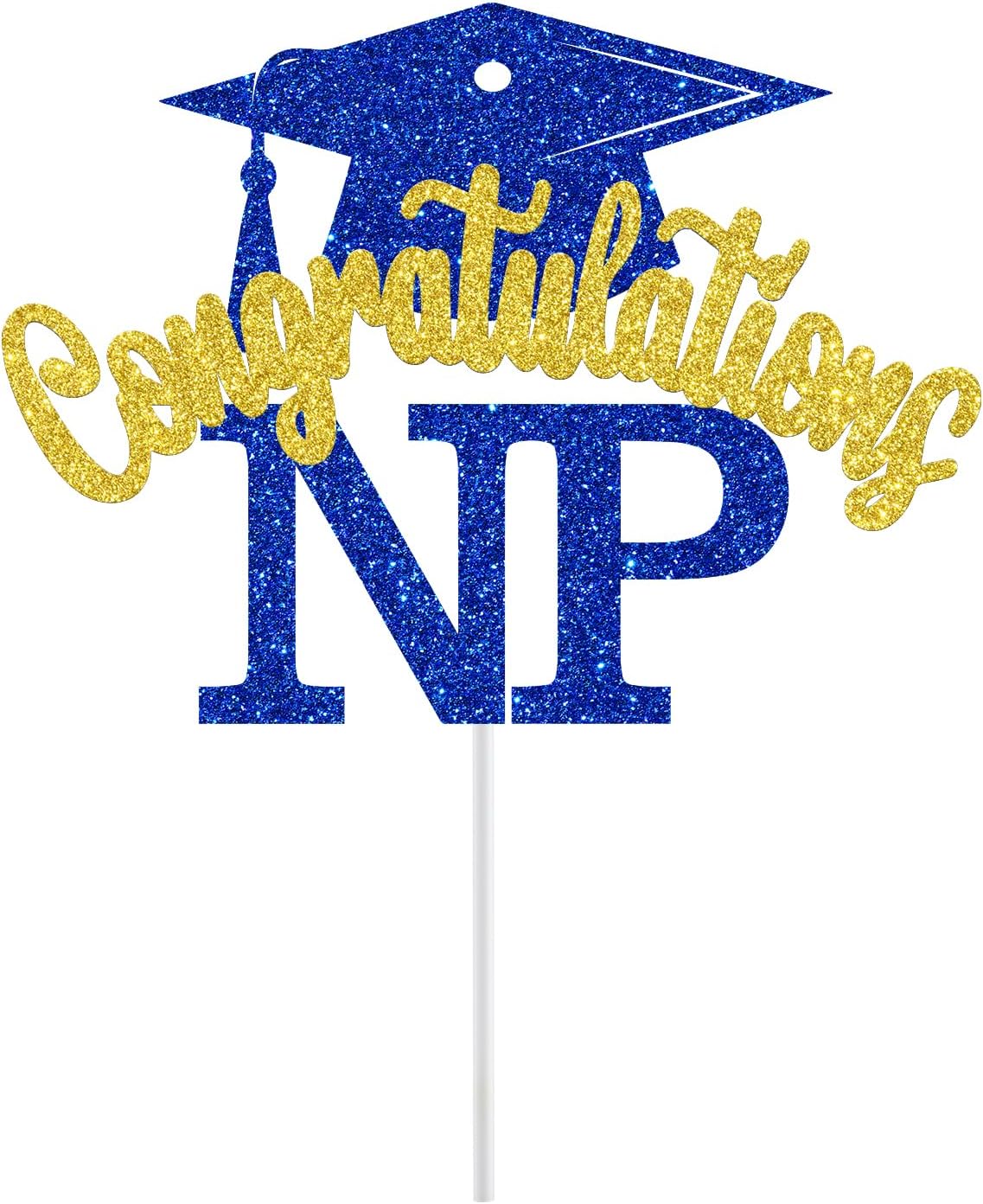 Thumbnail 1 de NP Graduation Cake Topper, 5.9-Inch Width